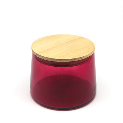 High quality empty mercury glass candle jar with lid