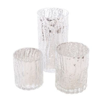 Wholesale Silver Mercury Glass Candle Holder