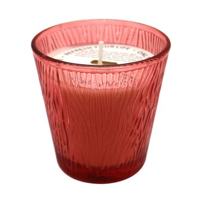 high quality red glass candle holder candle glass jar