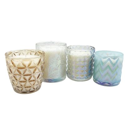 High Quality Custom Color Glass Candle Jar