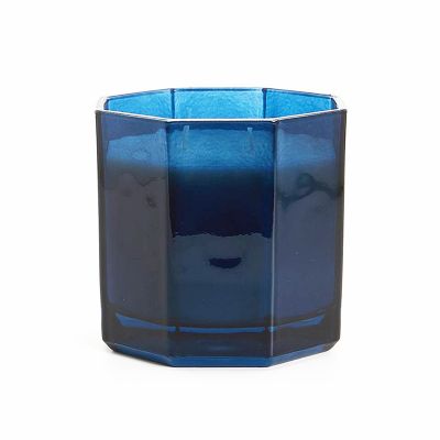 Luxury Blue Glass Candle Jar