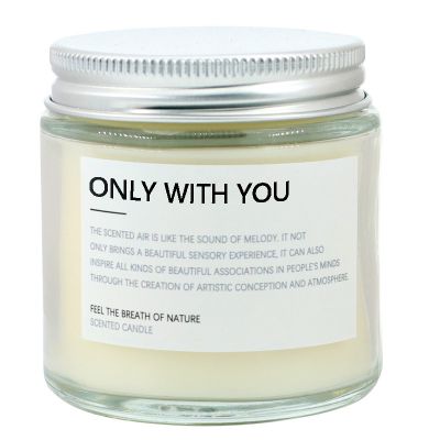 wholesale luxury glass candle jar custom logo