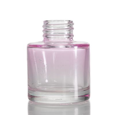 Hot Sell Glasses 50ml Round Shaped Empty Clear Fragrance Packaging Reed Diffuser Bottle