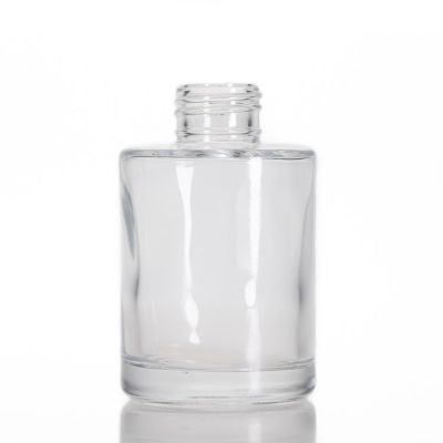 Attractive Empty 70ml Round Shaped Clear Fragrance Packaging Reed Diffuser Bottle