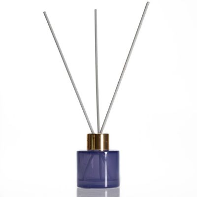 Round shape 100 ml perfume fragrance bottles purple color aroma diffuser bottle