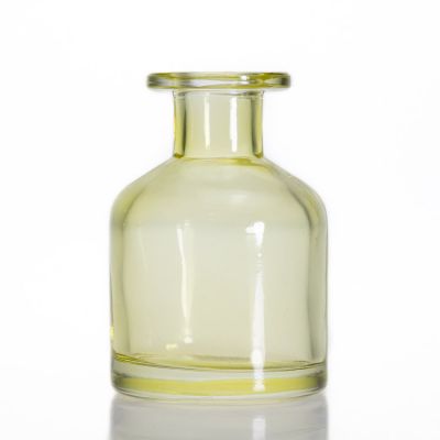 Light yellow reed diffuser glass bottle 80ml aroma diffuser bottle wholesale