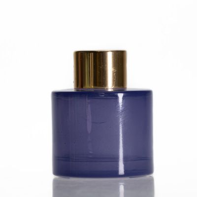 Cylinder purple color aroma diffuser bottle 100 ml fragrance bottles