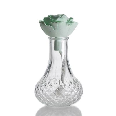 Wholesale Empty Glass Diffuser Bottle 100ml Decoration Glass Vase