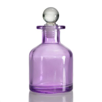 Chinese factory glass diffuser bottles 5oz fragrance bottle with crystal cork