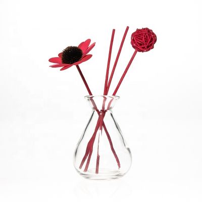 Luxury Decorative Use 160ml 5.5oz Hourglass Shaped Empty Flower Vase Glass Aromatherapy Fragrance Bottle