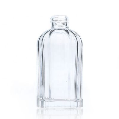 Home Decorative 200ml Clear Empty Embossed Air Fragrance Bottle Crystal Glass Aroma Diffuser Bottles