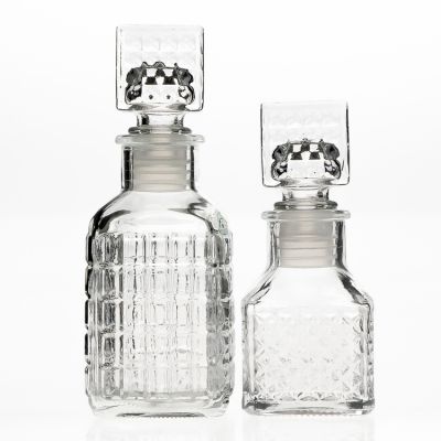 Design Your Own Diffuser Bottle 60 ml Decorative Gift Glass Bottle 2 oz Square Crystal Fragrance Bottles