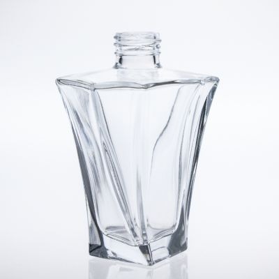 Unique 8oz Special Shaped Clear Perfume Fragrance 230ml Diffuser Glass Bottle Wholesale