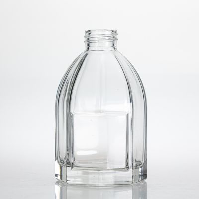 New Design Wholesale Clear Aroma Glass Bottle 180ml Reed Diffuser Bottle For Home Decor