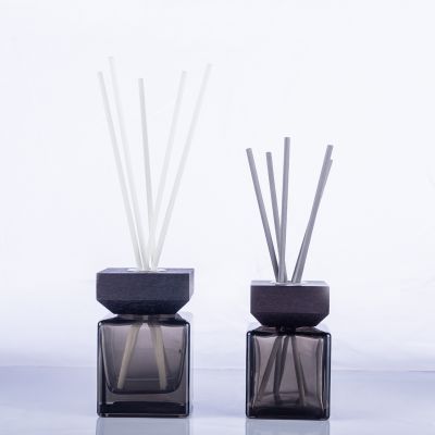 Wholesale empty antique reed diffuser bottles with wooden cap