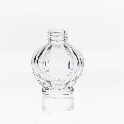Pumpkin Shape Glass Bottle Empty Fragrance Bottles 100 ml diffuser glass aroma bottle with Aluminum Lids