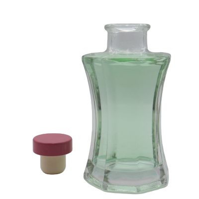 100 Ml Special Shape Packaging Bottles Glass Diffuser Spray Bottle Containers With Rattan