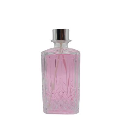Luxury New arrival cosmetic Packaging 290 ml glass empty reed Diffuser bottle with screw lid