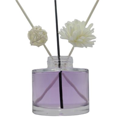 Cylinder 170 Ml Glass Empty Reed Diffuser Bottle Botellas Vidrio De With Screw Lid