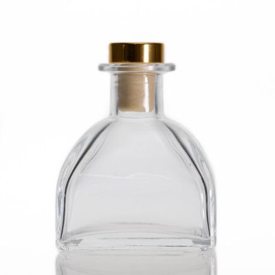 Wholesale Pagoda Shape Clear Empty 100ml Crystal Reed Diffuser Bottle With Stopper