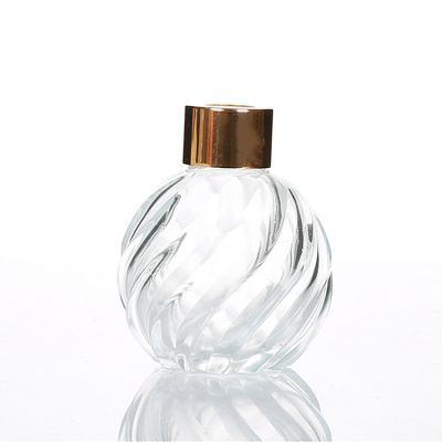 Unique Round Engraving Reed Diffuser Bottles And Stick Aroma Diffuser Bottle 100ml