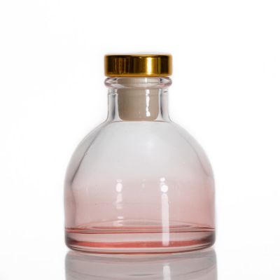 Factory Translucent Glass Aroma Bottle Half Round 120ml Reed Diffuser Glass Bottle