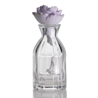Small Vase Decor Aroma Oil Bottle 100ml Glass Reed Diffuser Refill Bottle