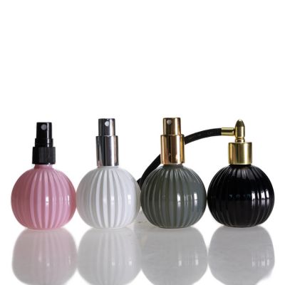 Custom Perfume Bottle Spray Watermelon Shape Colored Black Round 50ml Perfume Bottle