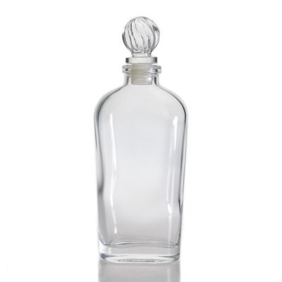 Custom Square Aroma Bottle Clear Diffuser Empty Bottles Glass For Eeed Diffuser