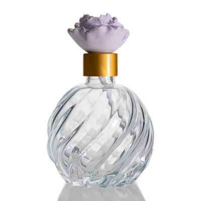 Supplier Pineapple Shape Empty Reed Diffuser Glass Bottle 250ml Diffuser For Aroma