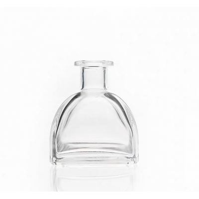 50ml 100ml wholesale high quality luxury flint ger shape aroma reed diffuser glass bottle with glass top