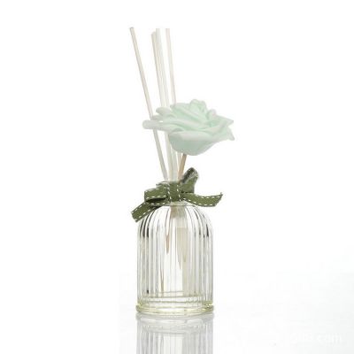 100ml Clear Essential Oil Aroma Glass Reed Diffuser Bottle with Cork