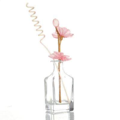 High Quality Square 150ml Aroma Decorative Glass Reed Diffuser Bottle