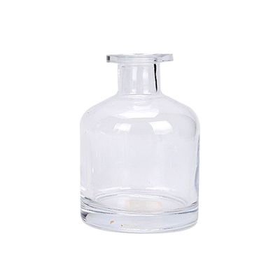 Logo Printing Home Decoration Empty Glass Aroma Diffuser Bottle With Lid