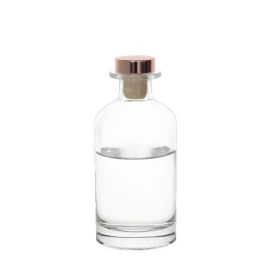 Wholesale 100ml 150ml 200ml 250ml Boston Round Luxury Glass Diffuser Bottles With Lid