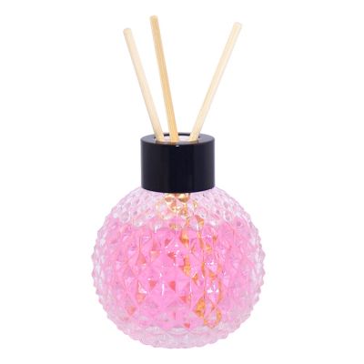 100ml spherical transparent glass fragrance reed diffuser room continuously volatilize aroma bottle