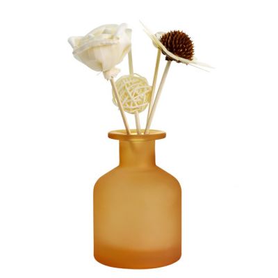 high quality luxury round shape aroma reed diffuser glass bottle