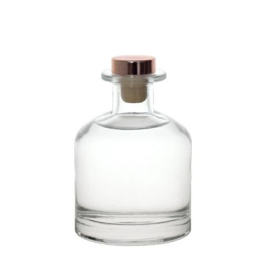 Empty 250ml Glass Diffuser Boston Bottle With Lid