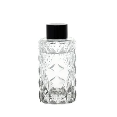100ml Round Glass Aromatherapy Diffuser Bottle With Lid