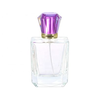 wholesale luxury design empty clear glass spray perfume bottle 100ml