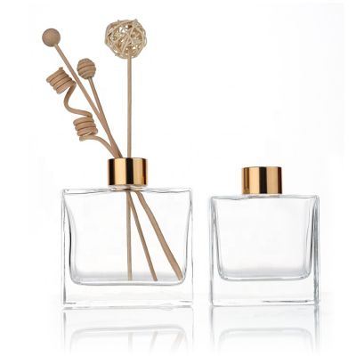 120ml 220ml Square Shape Empty Clear Reed Diffuser Glass Bottle Aroma Oil Perfume Glass Bottle