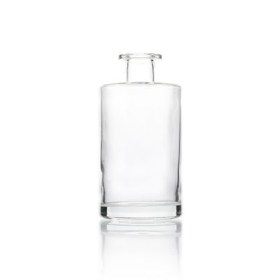 Decorative fragrance scent 360ml Transparent round empty glass reed diffuser bottle