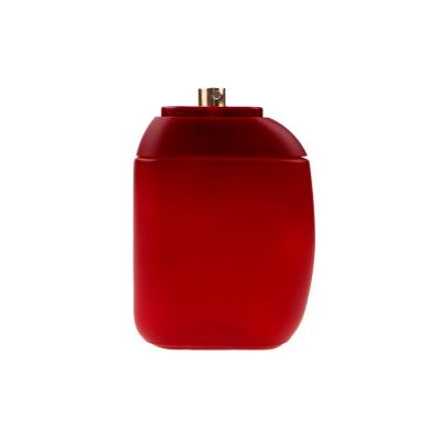 New Red Frosted Custom Made Hot Glass Perfume Diffuser Bottle 100ml