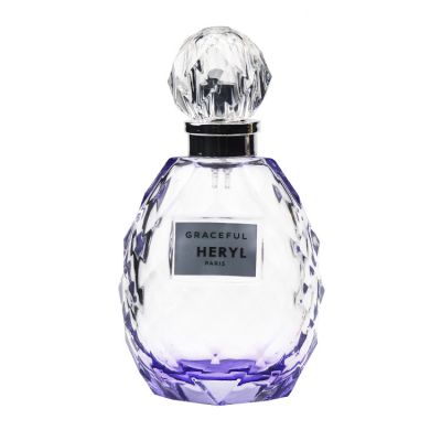 Fancy 100ml Perfumes Glass Bottle in Color Coating