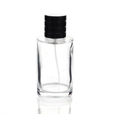 High Quality Cylinder Fancy Glass Oil Perfume 100 ml Spray Bottle