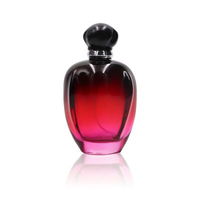 Custom 100 ML Unique Gradient Red Create Your Own Perfume Bottle