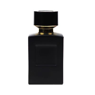 Custom 105 ML Square Matte Black Glass Perfume Bottle Perfume Spray