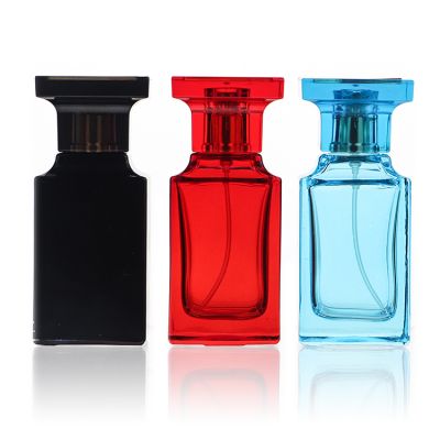 Luxury Brand Women Men Cologne Empty Black 50ml Perfume Bottles For Sale