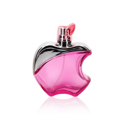 100 ML Silver Pink Apple Shape Glass Perfume Sprayer Bottle Perfume Bottle Glass 100 ml