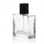 Luxury Empty 50 ml Square Perfume Glass Bottle Wholesale With Spray